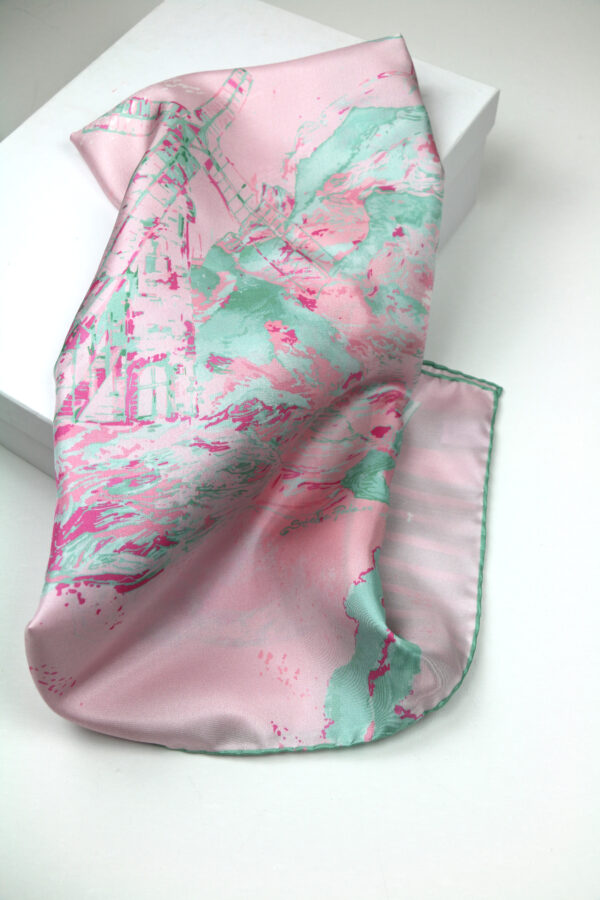Rose silk scarf Stella Polare