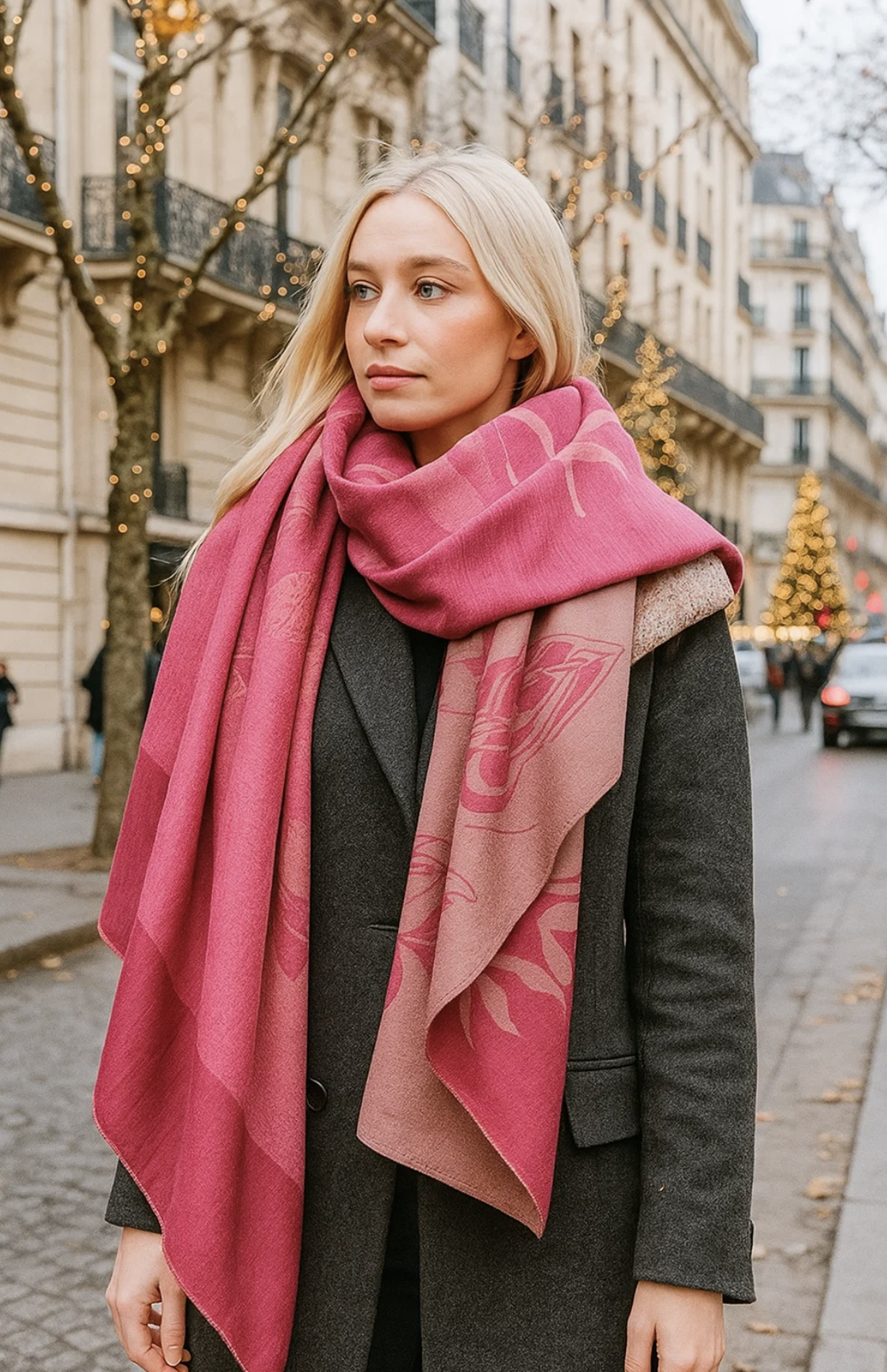 "Minotaure in waters" jacquard drawing by Stella Polare : rose