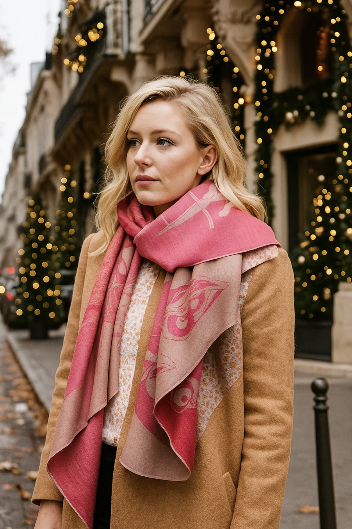 "Minotaure in waters" jacquard drawing by Stella Polare : rose - Image 3