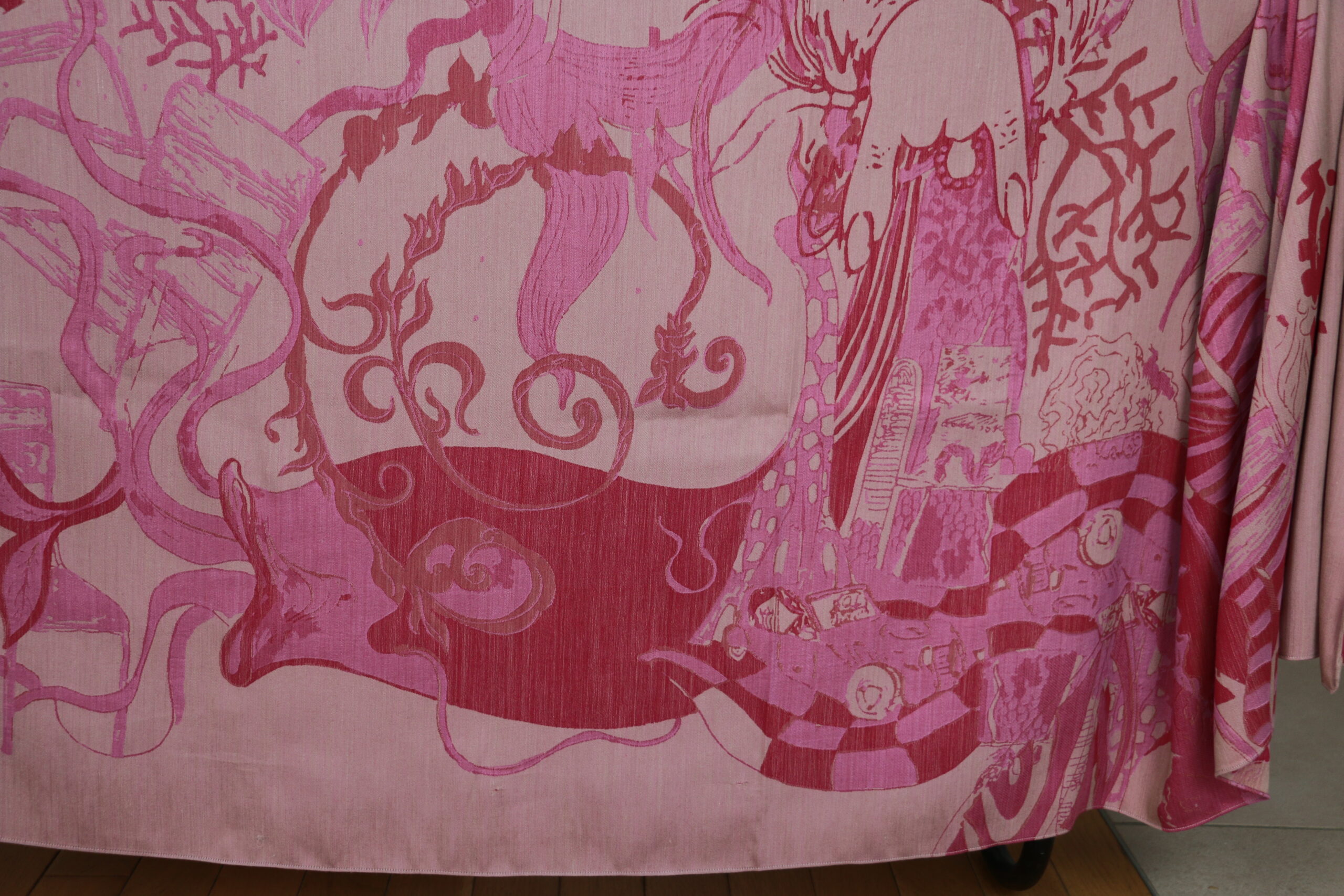 "Minotaure in waters" jacquard drawing by Stella Polare : rose - Image 26