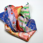Silk Scarves "Minotaure in Arles" bright colours by Stella Polare