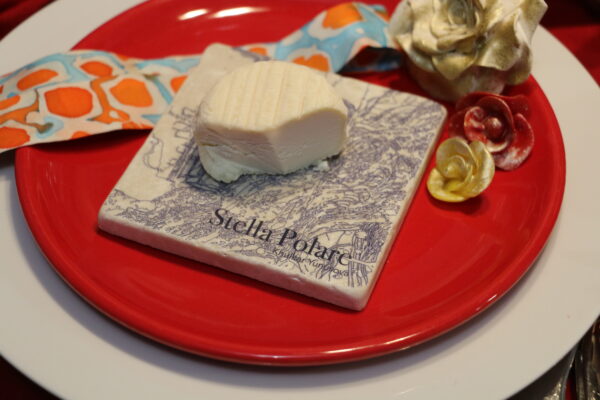 Marble coaster "Joy of open mindneess", drawing on marble by Stella Polare – Image 10