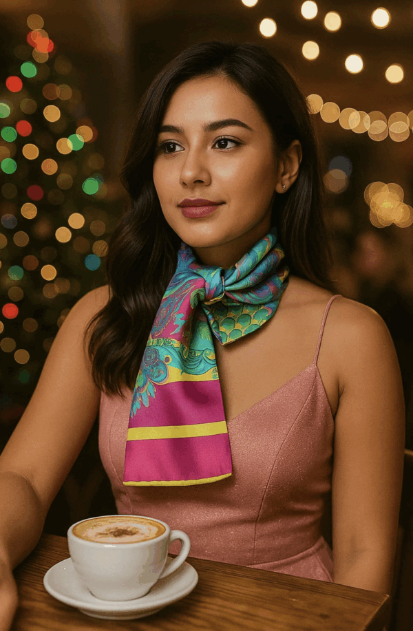 Silk Scarf "Oriental Motifs" 123 – Image 8