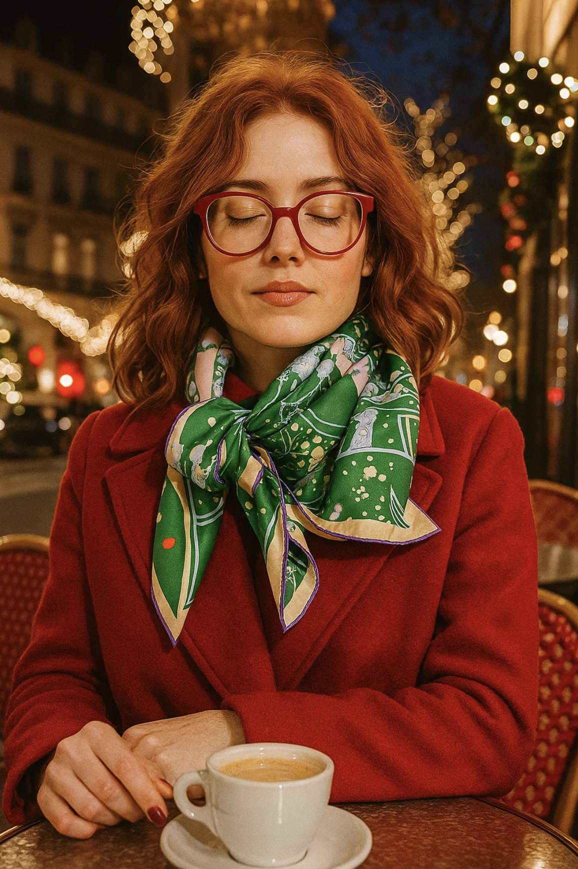 Silk Scarf "Lungs" : green – Image 20