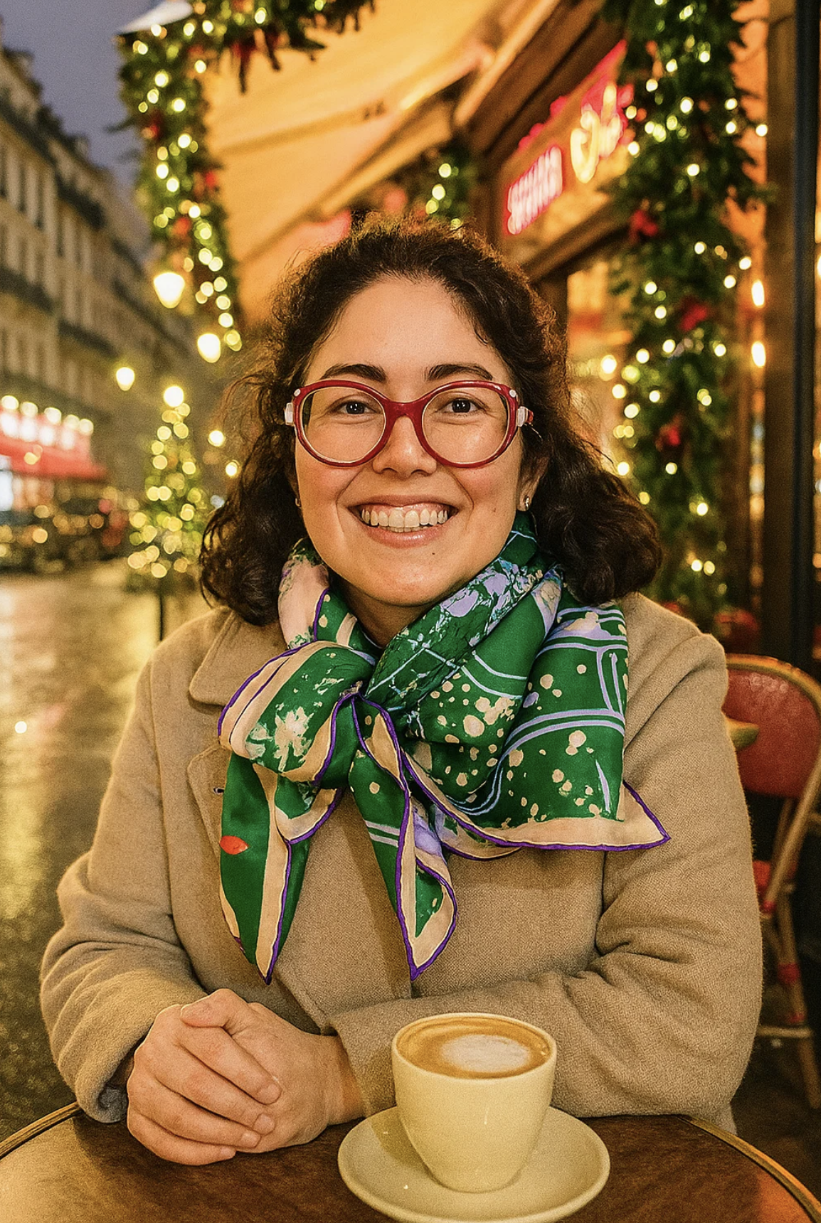 Silk Scarf "Lungs" : green – Image 16