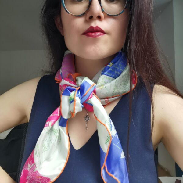 Viroflay scarf det 3 silk by Stella Polare