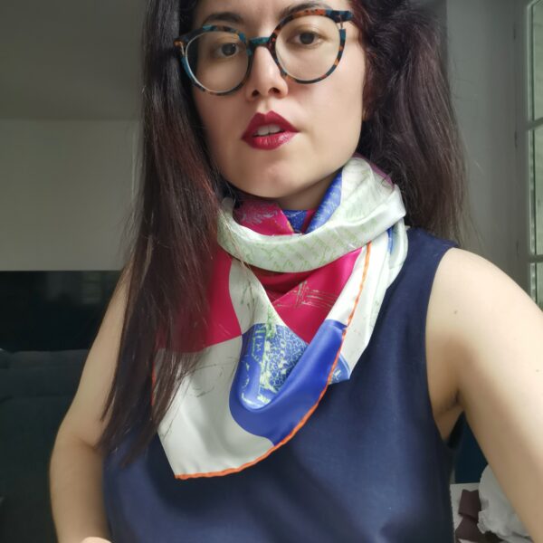 Viroflay scarf det 3 silk by Stella Polare