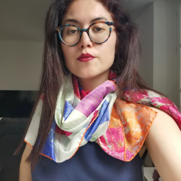 Viroflay scarf det 3 silk by Stella Polare