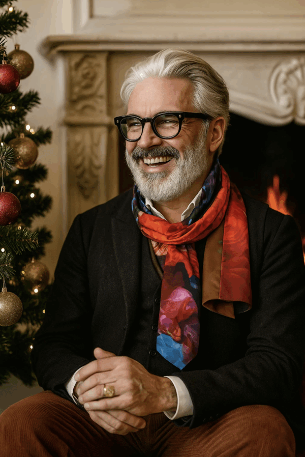 Viscose Scarf "Coquelicots 4" : collection "Day dreamer" – Image 9