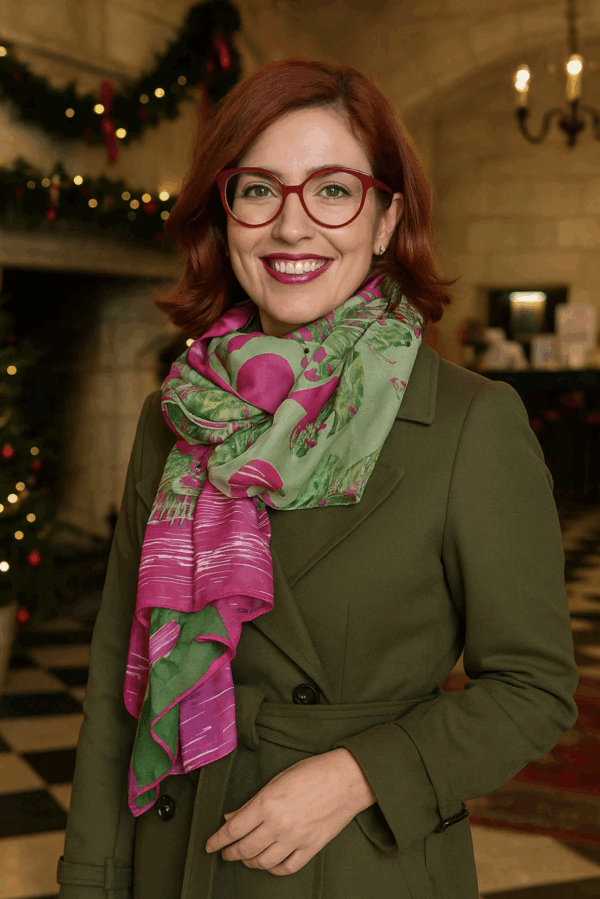 Polyester Scarf "Oriental Motifs" 903 : 180x180 cm – Image 2