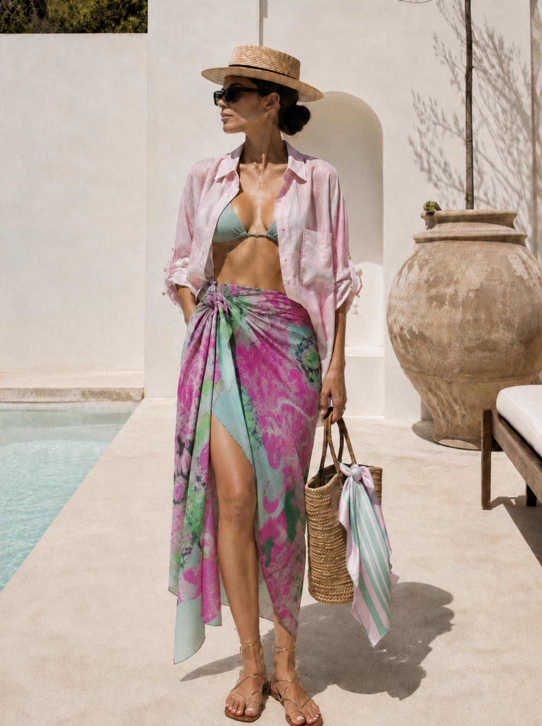 Pareo – Wearable Art by Stella Polare "Oriental Motifs" 903 : 180x180 cm